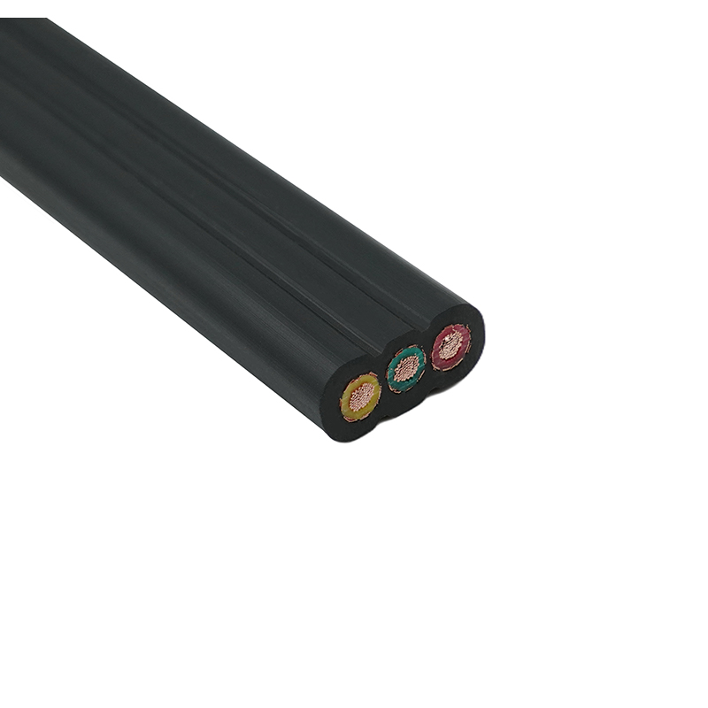 Miez de cupru, izolat cu PVC, manta din PVC ecranat, cablu plat pentru lift