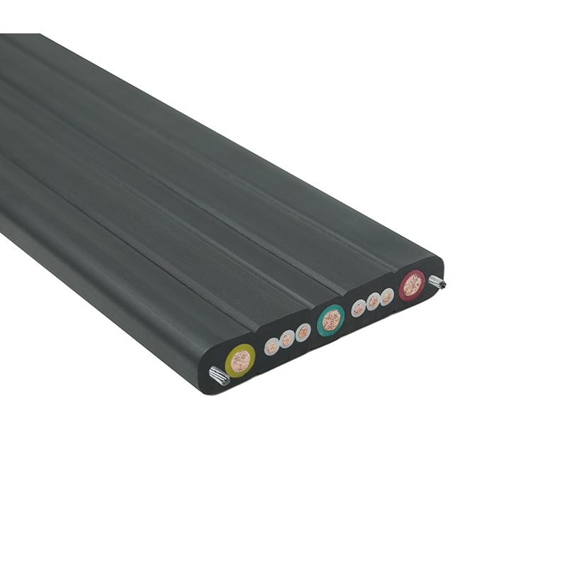 Cablu plat de călătorie pentru macara cu teaca compusă cu sârmă de oțel