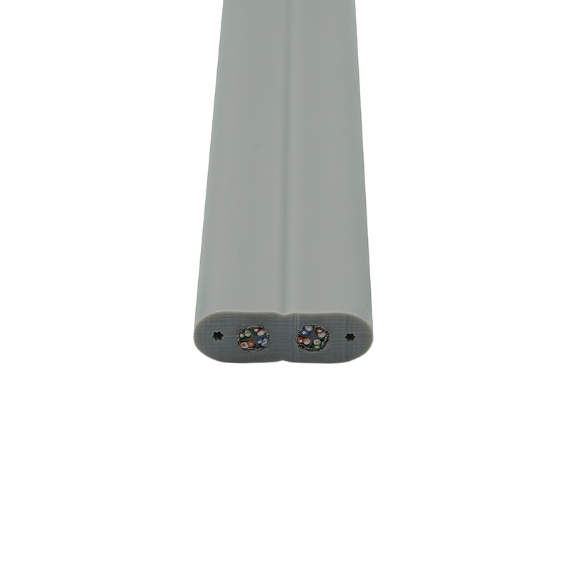 Cablu plat pentru lift cu sârmă de oțel și 2 cabluri de corecție Cat6