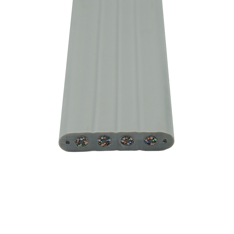 Cablu plat pentru lift cu sârmă de oțel și 4 cabluri de corecție Cat6