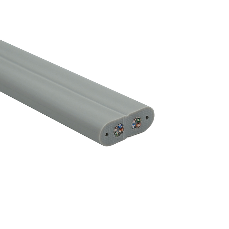 Cablu plat pentru lift cu sârmă de oțel și 2 cabluri de corecție Cat6