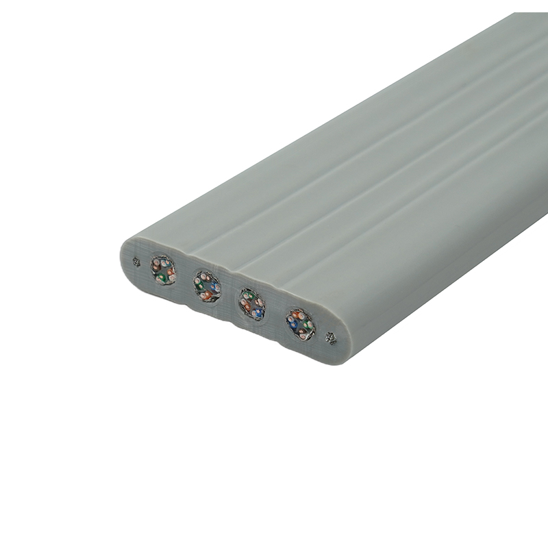 Cablu plat pentru lift cu sârmă de oțel și 4 cabluri de corecție Cat6