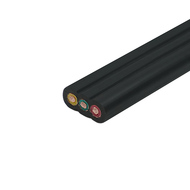 Miez de cupru, izolat cu PVC, manta din PVC ecranat, cablu plat pentru lift