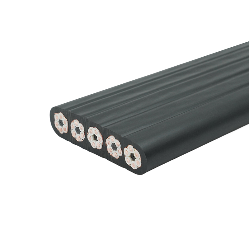 Cablu plat de călătorie pentru macara ecranată cu manta compusă