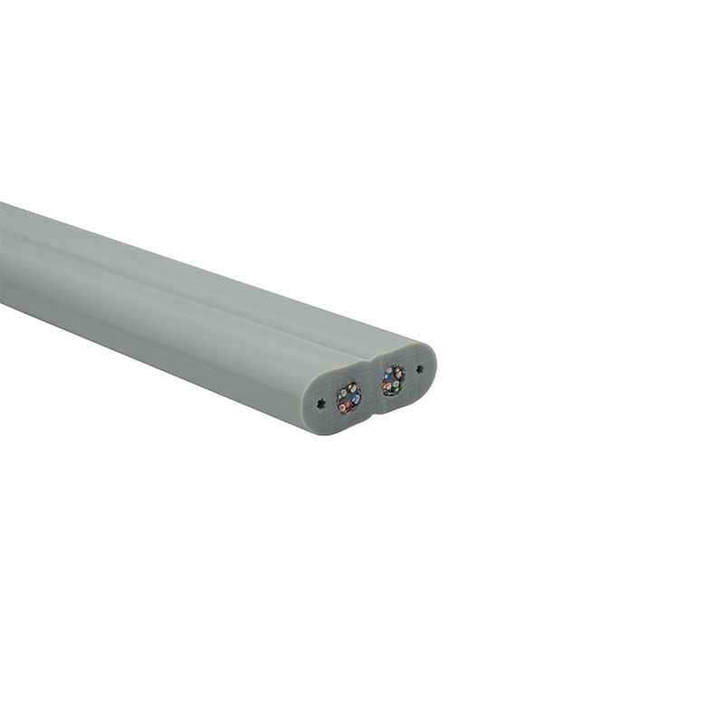 Cablu plat pentru lift cu sârmă de oțel și 2 cabluri de corecție Cat6