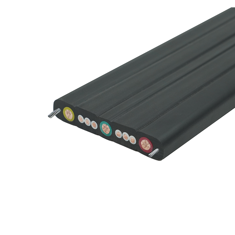 Cablu plat de călătorie pentru macara cu teaca compusă cu sârmă de oțel