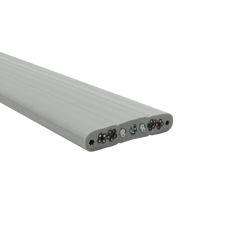 Cablu plat pentru elevator cu manta din PVC izolat cu miez de cupru cu sarma de otel